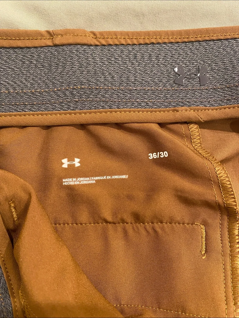 Under Armour Men's Brown Performance Chinos - Picture 3 of 4